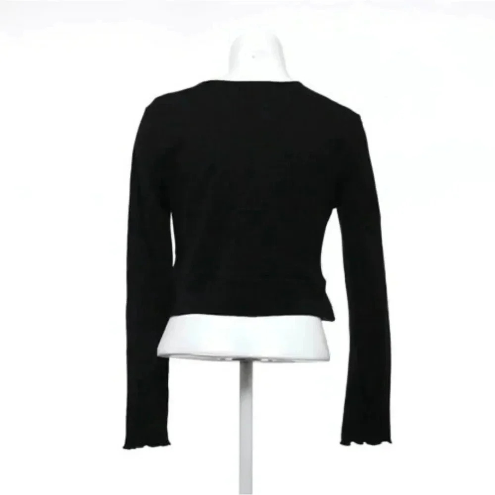 Moon River Twist Front Cropped Knit Top - Picture 2 of 2